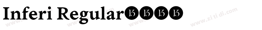 Inferi Regular字体转换